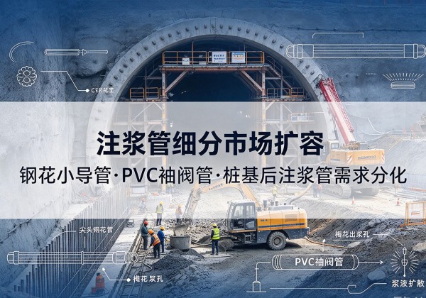 锡林浩特注浆管细分市场扩容，隧道钢花小导管、PVC 袖阀管、桩基后注浆管需求分化